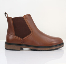 Pegasus Leather Wide Fit Chelsea Boot with Side Zip - MJ012